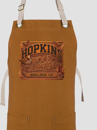 Wood Carving : Printed Canvas Work Aprons