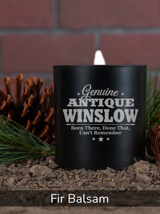 Genuine Antique : 11oz. Engraved Scented Candles