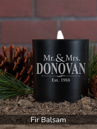 Mr and Mrs : 11oz. Engraved Scented Candles