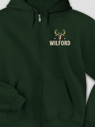 American Hunter : Embroidered Zip Hoodies