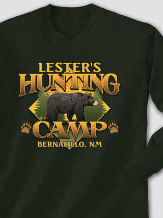 Bear Hunting Camp : Printed Long Sleeves