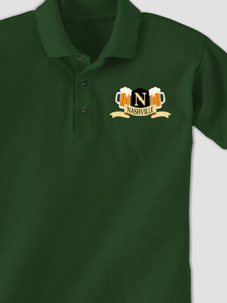 Beer Coat Of Arms : Embroidered Polo Shirts