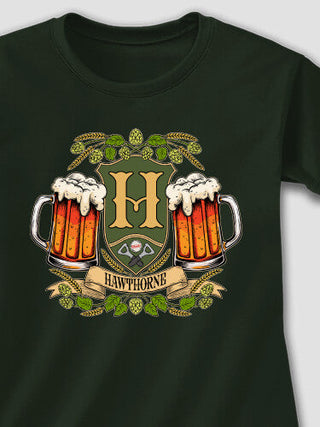Beer Coat Of Arms : Adult Ladies Fitted T-Shirt