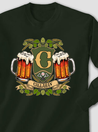 Beer Coat Of Arms : Printed Long Sleeves