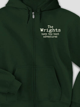 Best Adventures : Embroidered Zip Hoodies