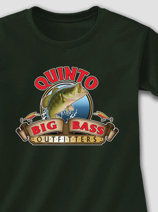 Big Bass Outfitters : Adult Ladies Fitted T-Shirt