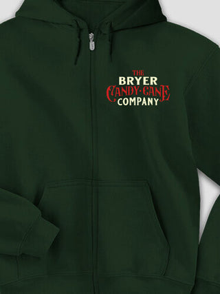 Candy Cane Company : Embroidered Zip Hoodies