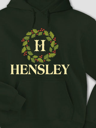 Christmas Monogram : Printed Hoodies