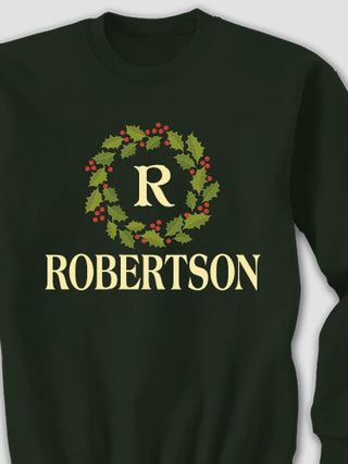 Christmas Monogram : Printed Sweatshirts