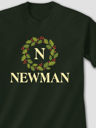 Christmas Monogram : Printed T-Shirts