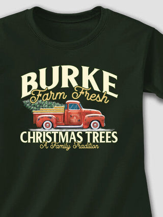 Christmas Tree Farm : Adult Ladies Fitted T-Shirt
