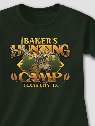 Elk Hunting Camp : Printed T-Shirts