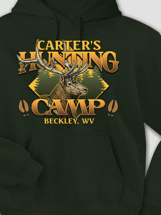 Elk Hunting Camp : Printed Hoodies