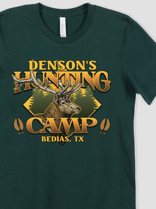 Elk Hunting Camp : Printed T-Shirts