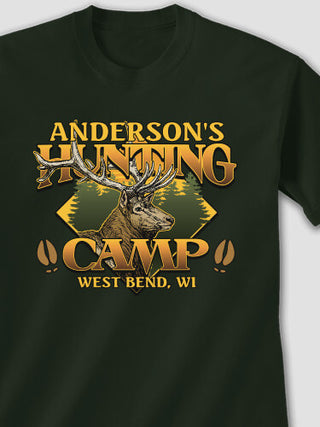 Elk Hunting Camp : Printed T-Shirts