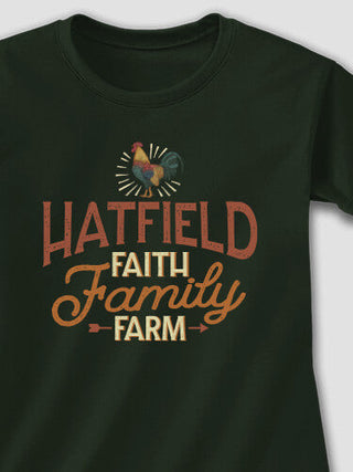 Faith Family Farm : Adult Ladies Fitted T-Shirt