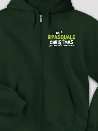 Family Christmas Thing : Embroidered Zip Hoodies