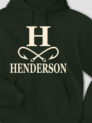 Fishing Monogram : Printed Hoodies