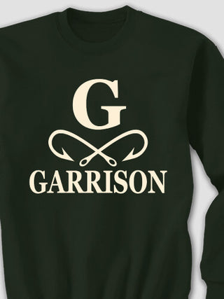 Fishing Monogram : Printed Sweatshirts