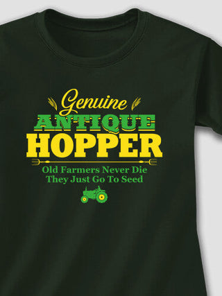 Genuine Antique Farmer : Adult Ladies Fitted T-Shirt