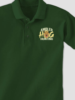 Hog Hunting : Embroidered Polo Shirts