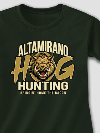 Hog Hunting : Adult Ladies Fitted T-Shirt