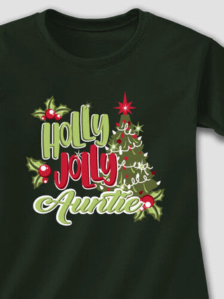 Holly Jolly : Adult Ladies Fitted T-Shirt