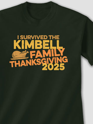 I Survived Thanksgiving : Printed T-Shirts