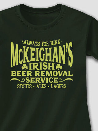 Irish Beer Removal Service : Adult Ladies Fitted T-Shirt