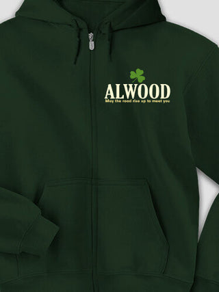 Irish Blessing : Embroidered Zip Hoodies