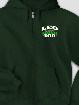 Irish Dad : Embroidered Zip Hoodies