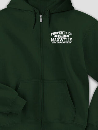 Irish Drinking Team : Embroidered Zip Hoodies