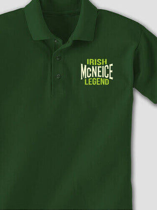 Irish Legend : Embroidered Polo Shirts