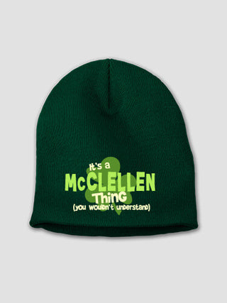 Irish Thing : Embroidered Beanies