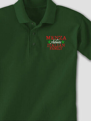 Italian Family : Embroidered Polo Shirts