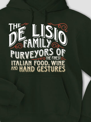 Italian Hand Gestures : Printed Hoodies