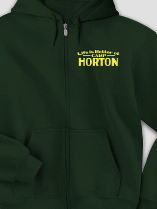 Life Is Better : Embroidered Zip Hoodies