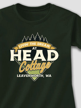 Livin' The Dream Cottage : Adult Ladies Fitted T-Shirt