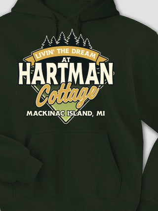 Livin' The Dream Cottage : Printed Hoodies