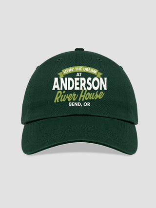 Livin' The Dream River House : Embroidered Baseball Hats