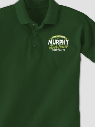 Livin' The Dream River House : Embroidered Polo Shirts