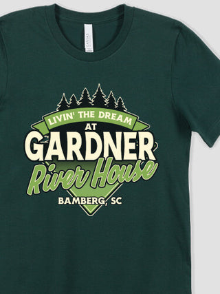 Livin' The Dream River House : Printed T-Shirts