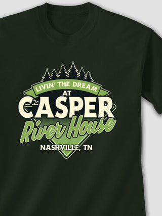 Livin' The Dream River House : Printed T-Shirts
