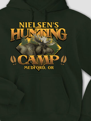 Moose Hunting Camp : Printed Hoodies