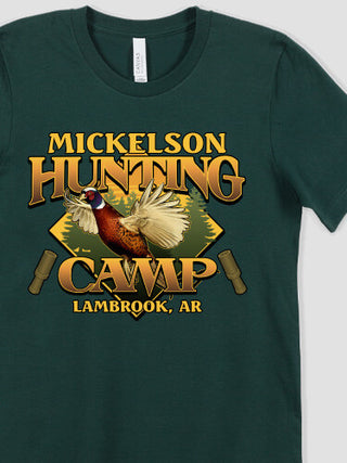 Pheasant Hunting Camp : Printed T-Shirts