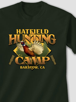 Pheasant Hunting Camp : Printed T-Shirts