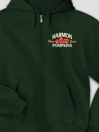 Pumpkins : Embroidered Zip Hoodies