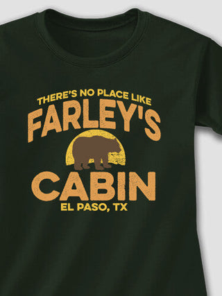 Rustic Cabin : Adult Ladies Fitted T-Shirt