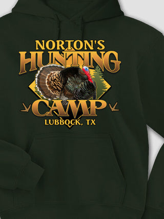 Turkey Hunting Camp : Printed Hoodies