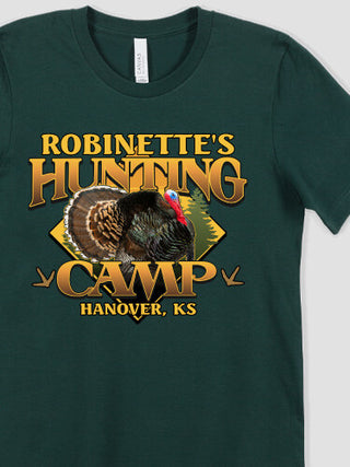 Turkey Hunting Camp : Printed T-Shirts